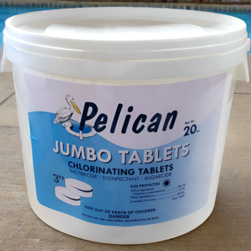 20 lbs Slow Dissolving 3 Inch Chlorine Tablets