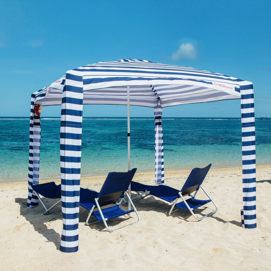 Ships Next Day CoolCabana 5 Newport Navy Stripes