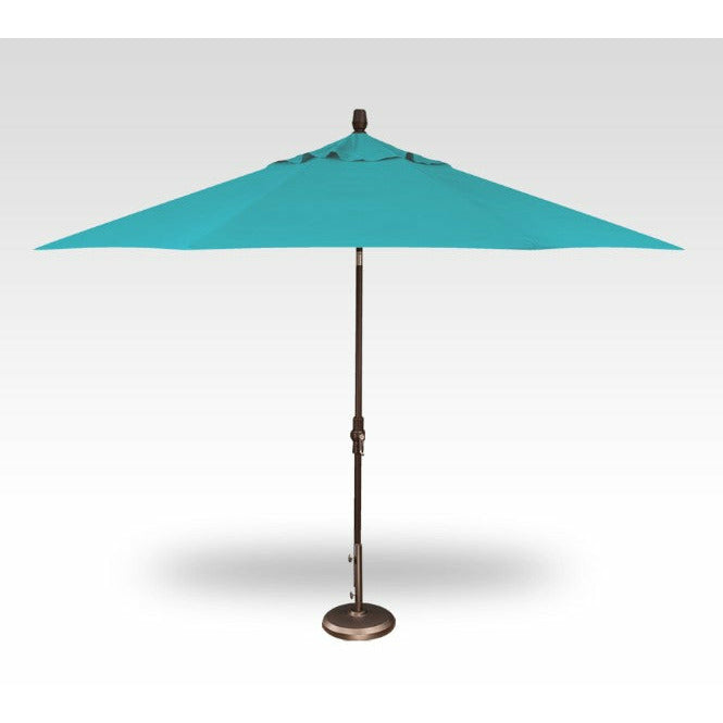 TREASURE GARDEN Market Aluminum 11' Octagon Collar Tilt Crank Lift Umbrella