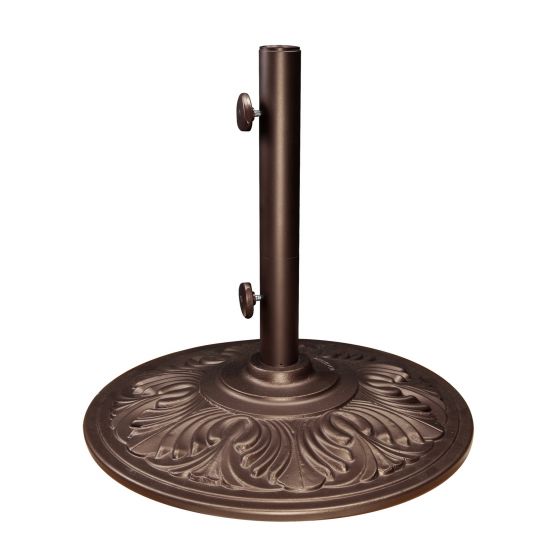 TREASURE GARDEN Art Deco 50 Lbs. Cast Aluminum Umbrella Base 20.9” (BA50)