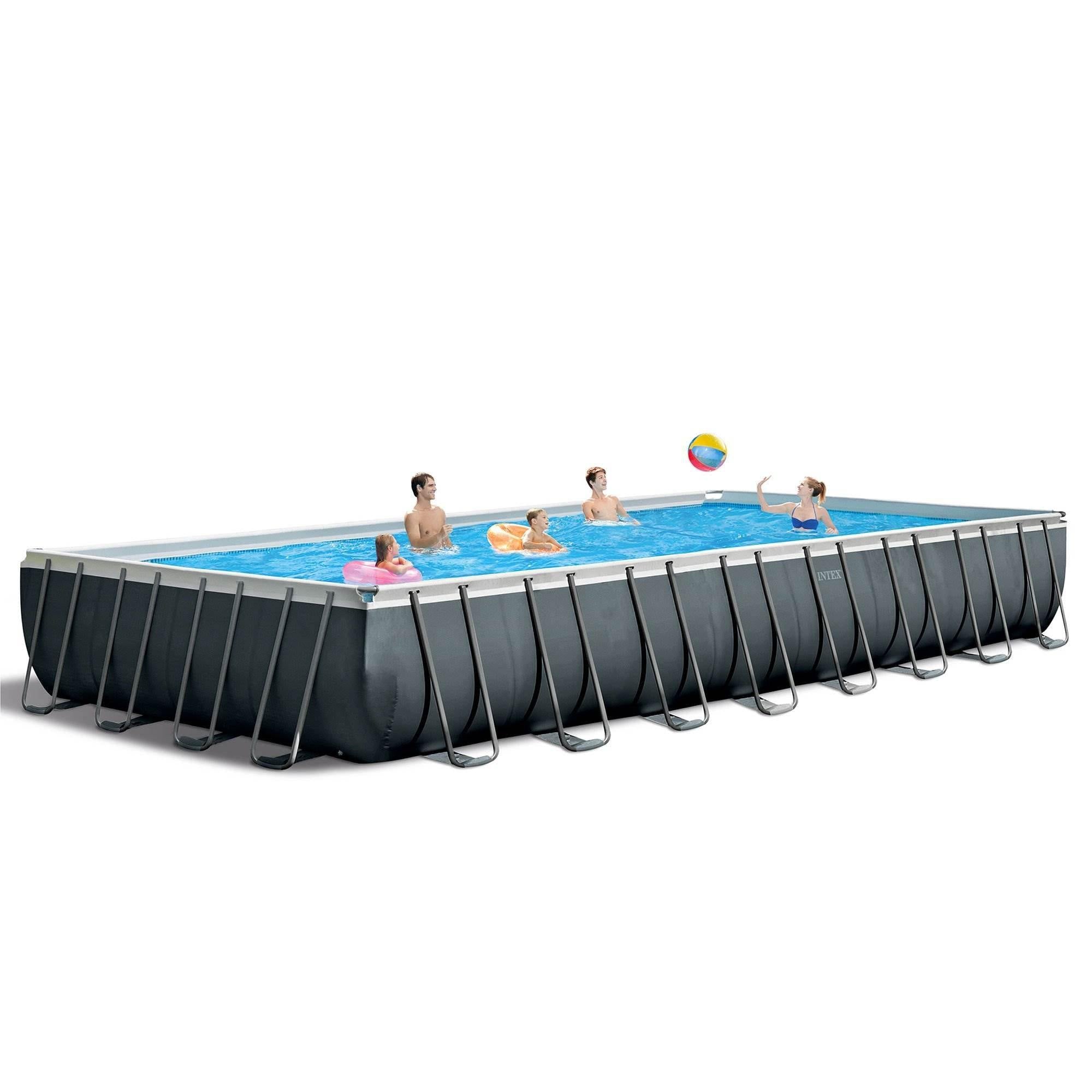 Intex 32' x 16' x 52" Rectangular Ultra XTR Frame Swimming Pool w/ Pump - Pelican Shops
