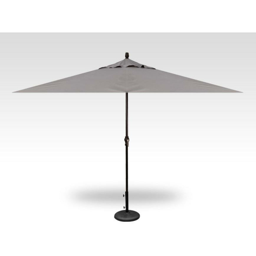 TREASURE GARDEN Market Aluminum 8' x 11' Crank Lift Rectangular Umbrella