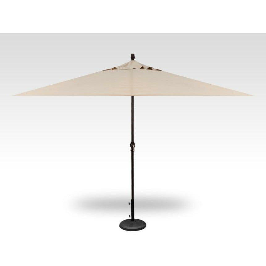 TREASURE GARDEN Market Aluminum 8' x 11' Crank Lift Rectangular Umbrella