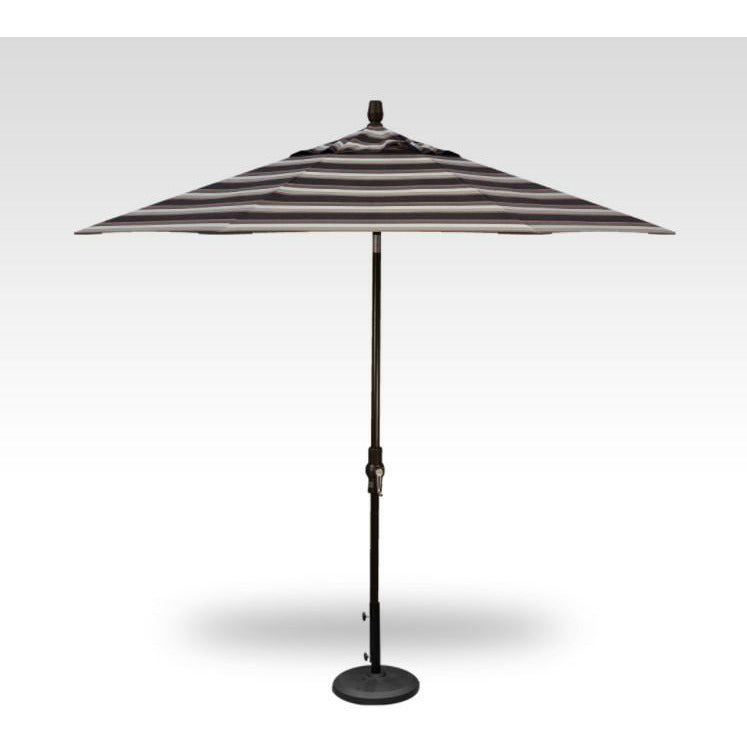 TREASURE GARDEN Market Aluminum 9' Octagon Collar Tilt Crank Lift Umbrella
