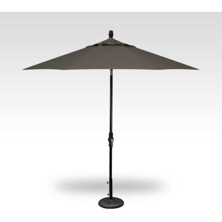 TREASURE GARDEN Market Aluminum 9' Octagon Collar Tilt Crank Lift Umbrella