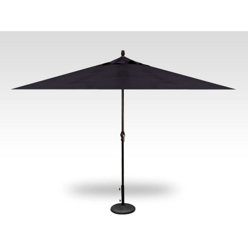 TREASURE GARDEN Market Aluminum 8' x 11' Crank Lift Rectangular Umbrella