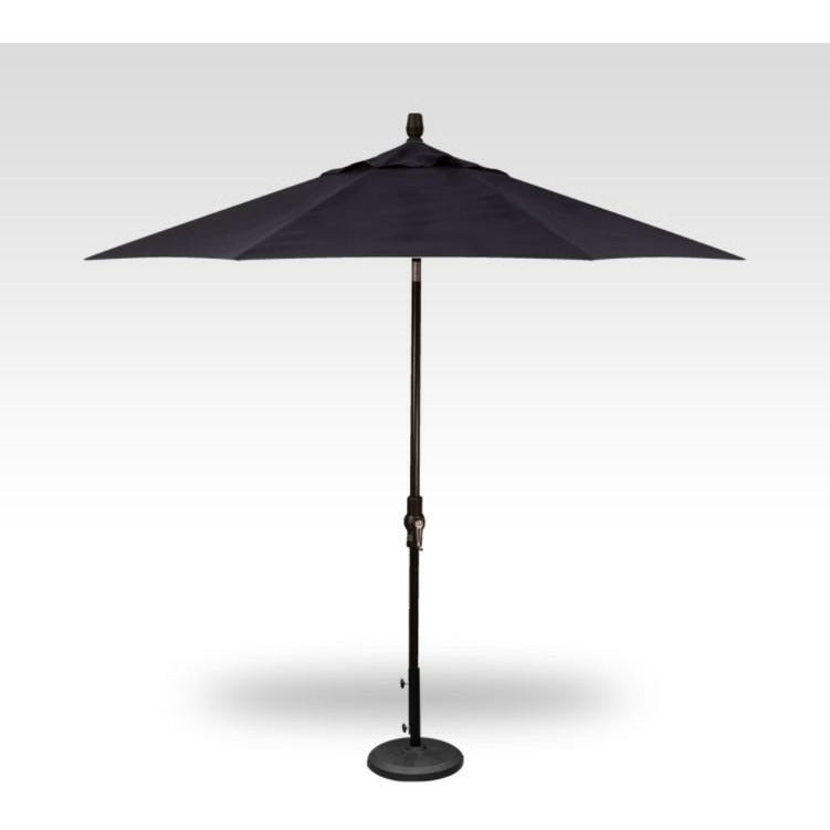 TREASURE GARDEN Market Aluminum 9' Octagon Collar Tilt Crank Lift Umbrella