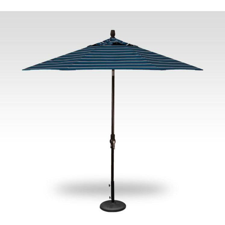 TREASURE GARDEN Market Aluminum 9' Octagon Collar Tilt Crank Lift Umbrella