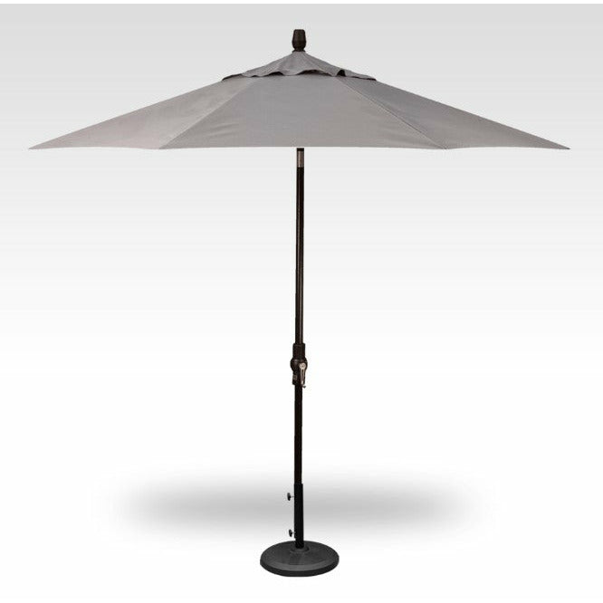 TREASURE GARDEN Market Aluminum 9' Octagon Collar Tilt Crank Lift Umbrella