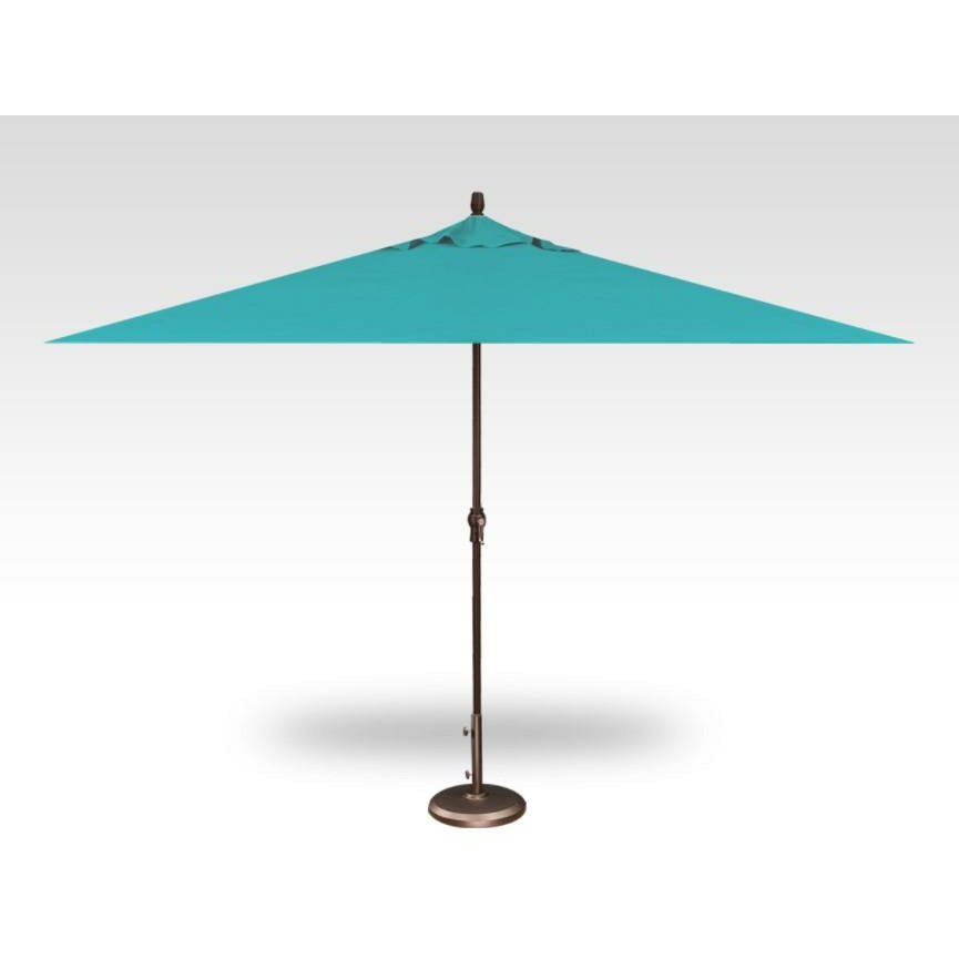 TREASURE GARDEN Market Aluminum 8' x 11' Crank Lift Rectangular Umbrella