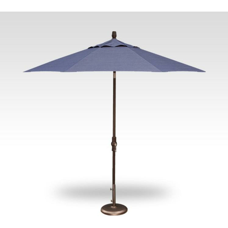 TREASURE GARDEN Market Aluminum 9' Octagon Collar Tilt Crank Lift Umbrella