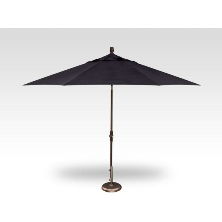TREASURE GARDEN Market Aluminum 11' Octagon Collar Tilt Crank Lift Umbrella