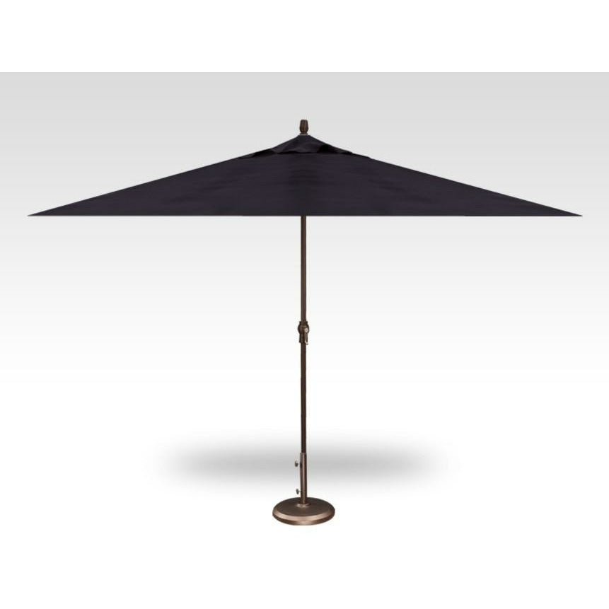 TREASURE GARDEN Market Aluminum 8' x 11' Crank Lift Rectangular Umbrella