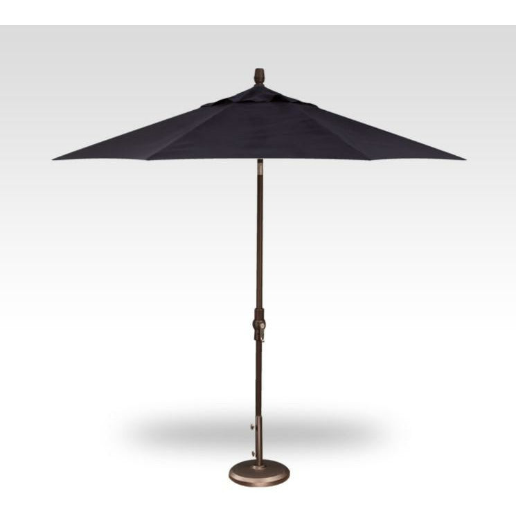 TREASURE GARDEN Market Aluminum 9' Octagon Collar Tilt Crank Lift Umbrella