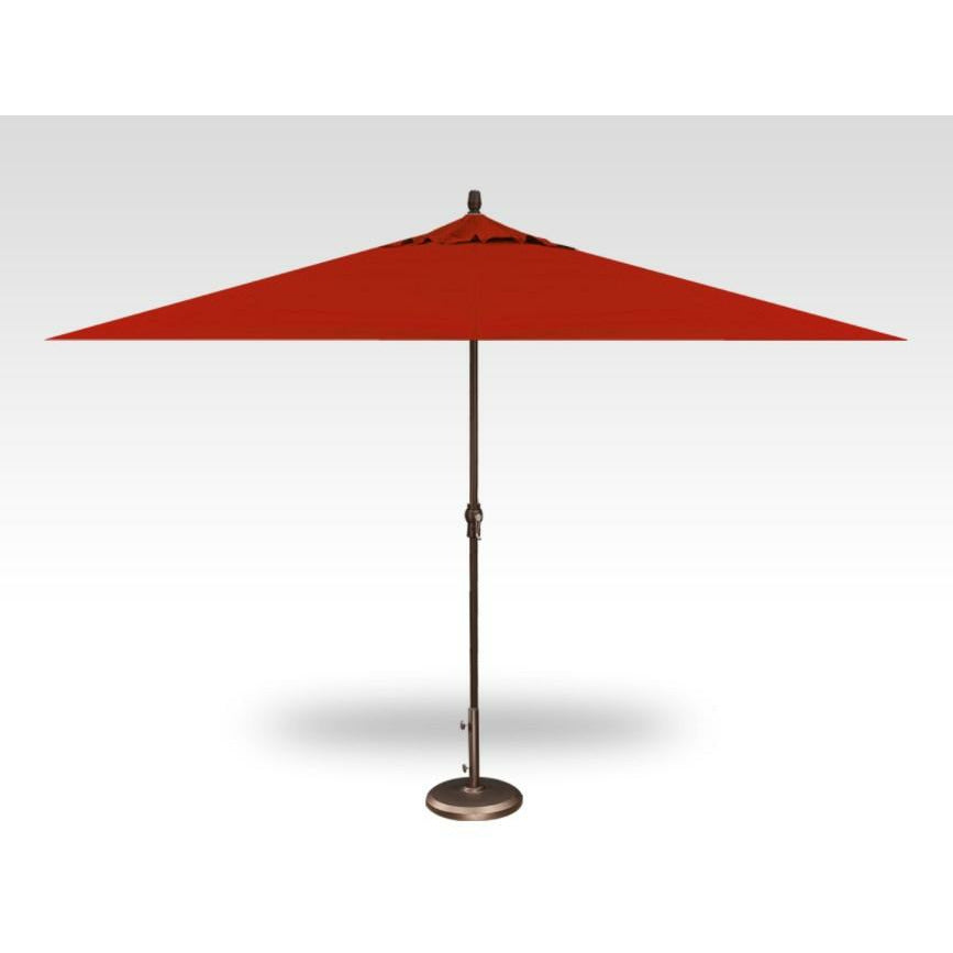 TREASURE GARDEN Market Aluminum 8' x 11' Crank Lift Rectangular Umbrella