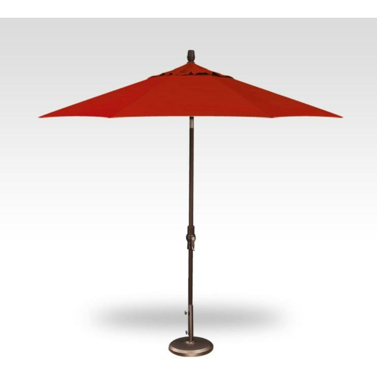 TREASURE GARDEN Market Aluminum 9' Octagon Collar Tilt Crank Lift Umbrella