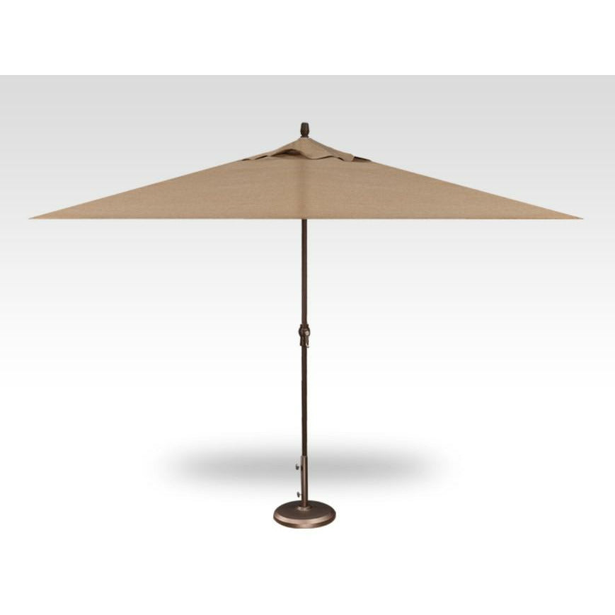 TREASURE GARDEN Market Aluminum 8' x 11' Crank Lift Rectangular Umbrella