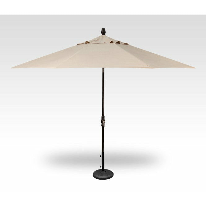 TREASURE GARDEN Market Aluminum 11' Octagon Collar Tilt Crank Lift Umbrella