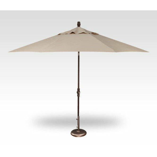 TREASURE GARDEN Market Aluminum 11' Octagon Collar Tilt Crank Lift Umbrella