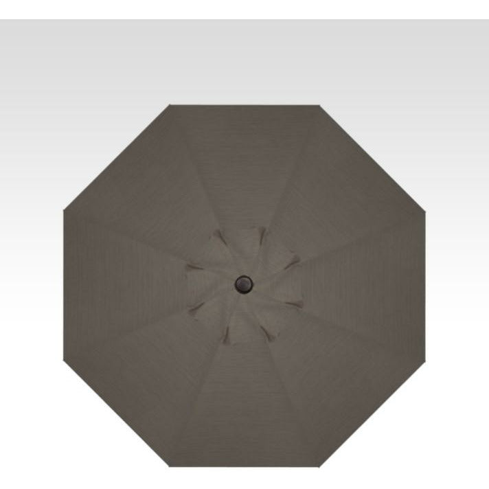 TREASURE GARDEN Market Aluminum 9' Octagon Collar Tilt Crank Lift Umbrella