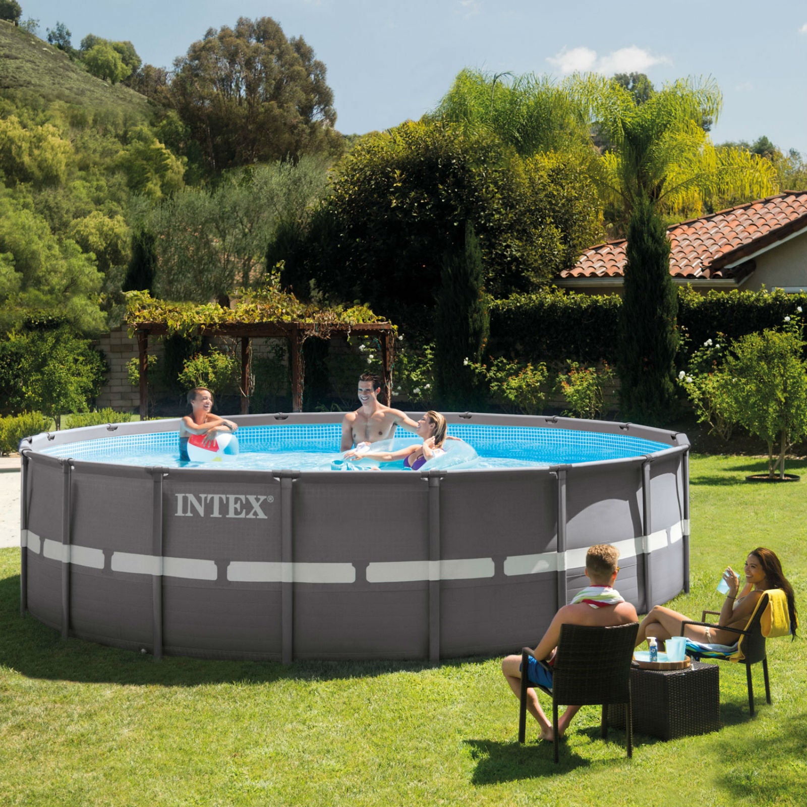 Intex  18ft x 52in Ultra XTR Above Ground Pool Set