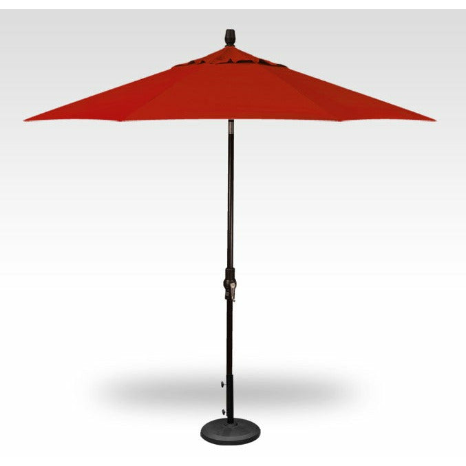 TREASURE GARDEN Market Aluminum 9' Octagon Collar Tilt Crank Lift Umbrella
