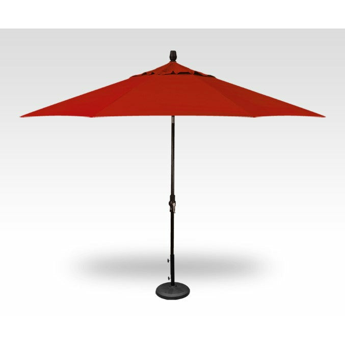 TREASURE GARDEN Market Aluminum 11' Octagon Collar Tilt Crank Lift Umbrella