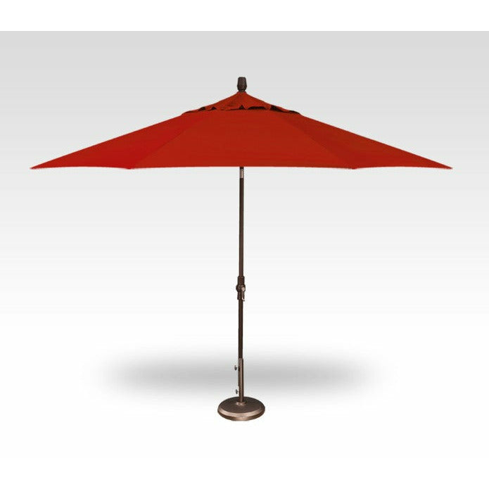 TREASURE GARDEN Market Aluminum 11' Octagon Collar Tilt Crank Lift Umbrella