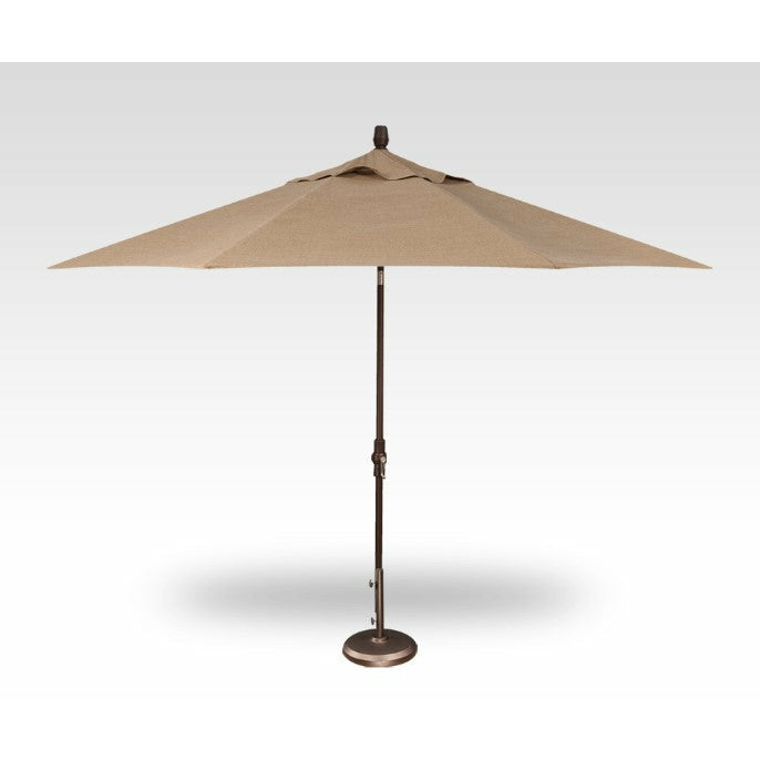 TREASURE GARDEN Market Aluminum 11' Octagon Collar Tilt Crank Lift Umbrella
