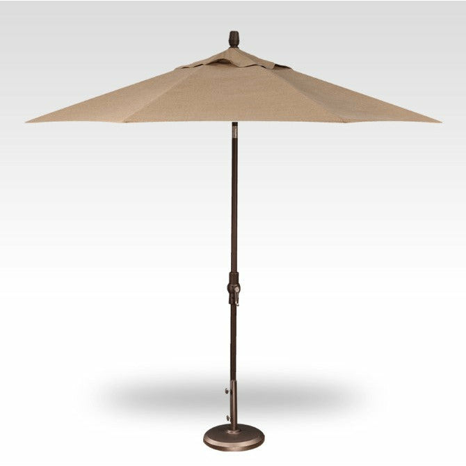 TREASURE GARDEN Market Aluminum 9' Octagon Collar Tilt Crank Lift Umbrella
