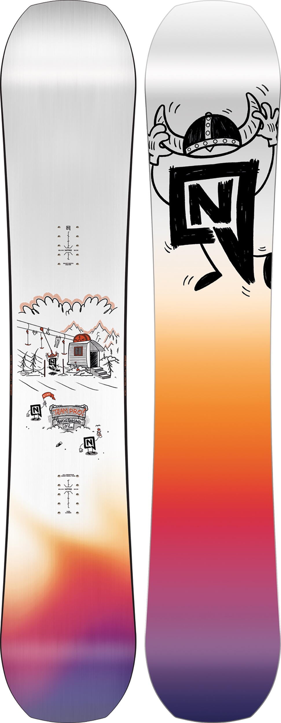 The Team Pro Marcus Kleveland's specifically engineered construction gives a little extra performance to "level up" your riding no matter how big or small the trick effortlessly with a universally loved board shape for just cruising the go-to run at the resort.