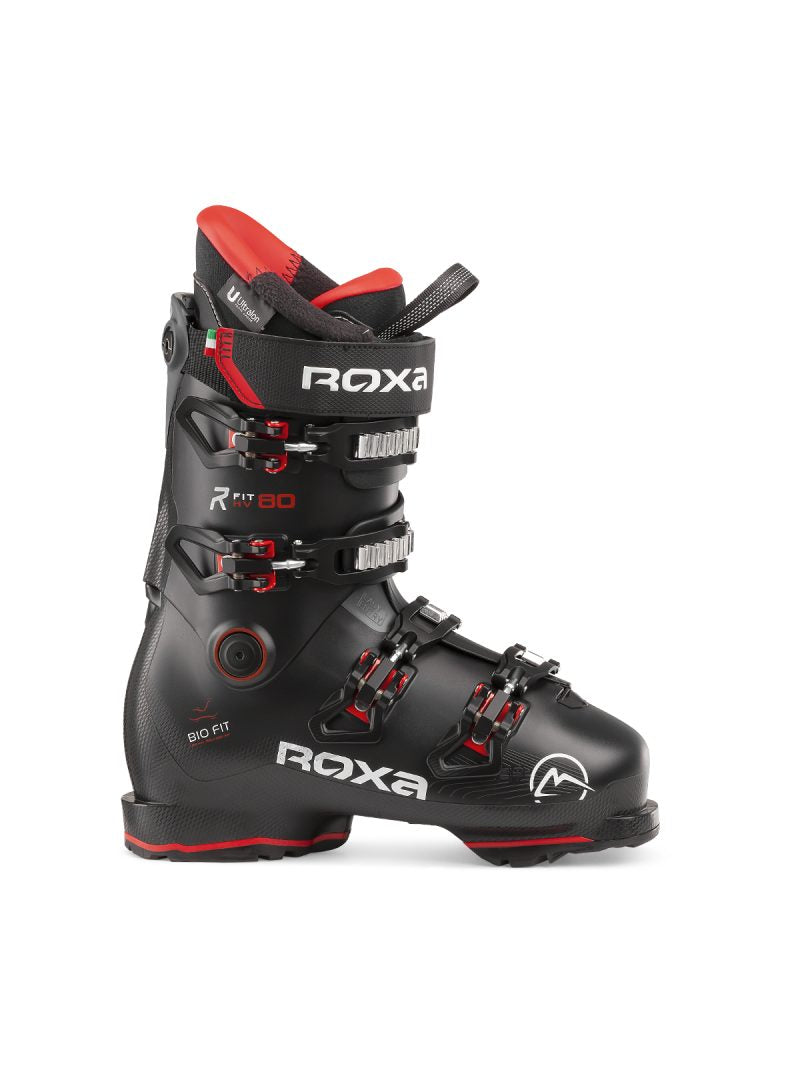 The R/Fit 80 is for intermediate level skiers who seek comfort and control in a boot that will comfortably accommodate a wide range of foot shapes.