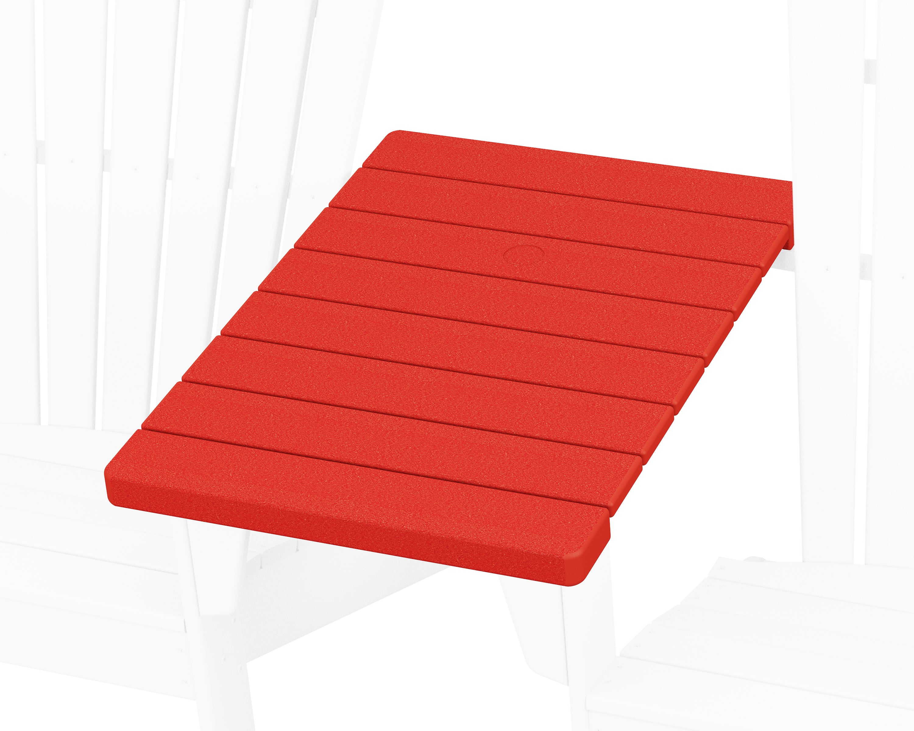 POLYWOOD Straight Adirondack Connecting Table in Sunset Red