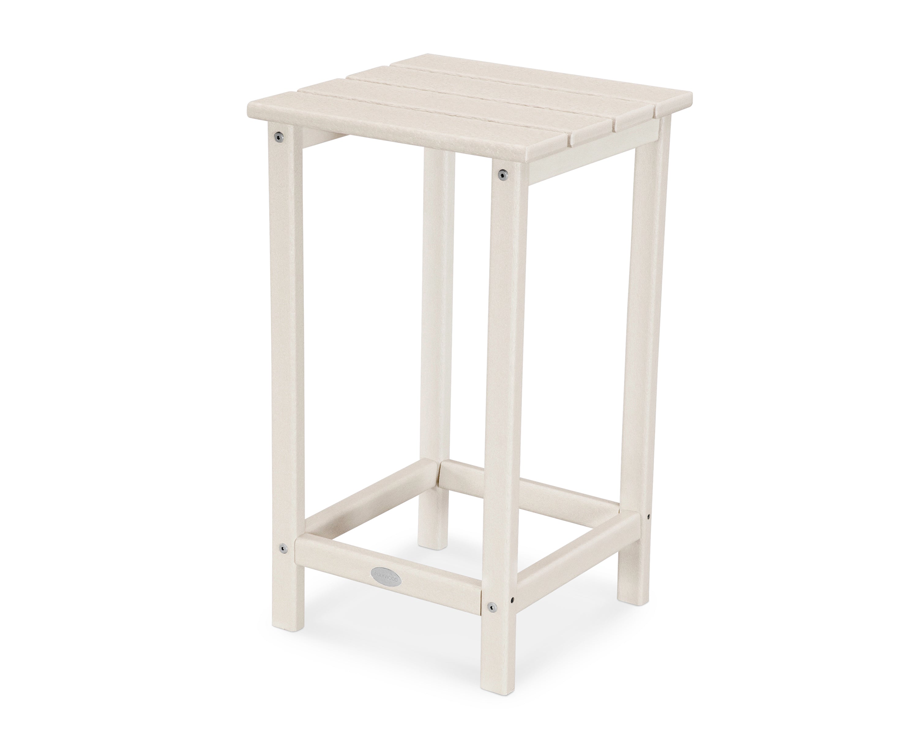 POLYWOOD Long Island 26" Counter Side Table in Sand
