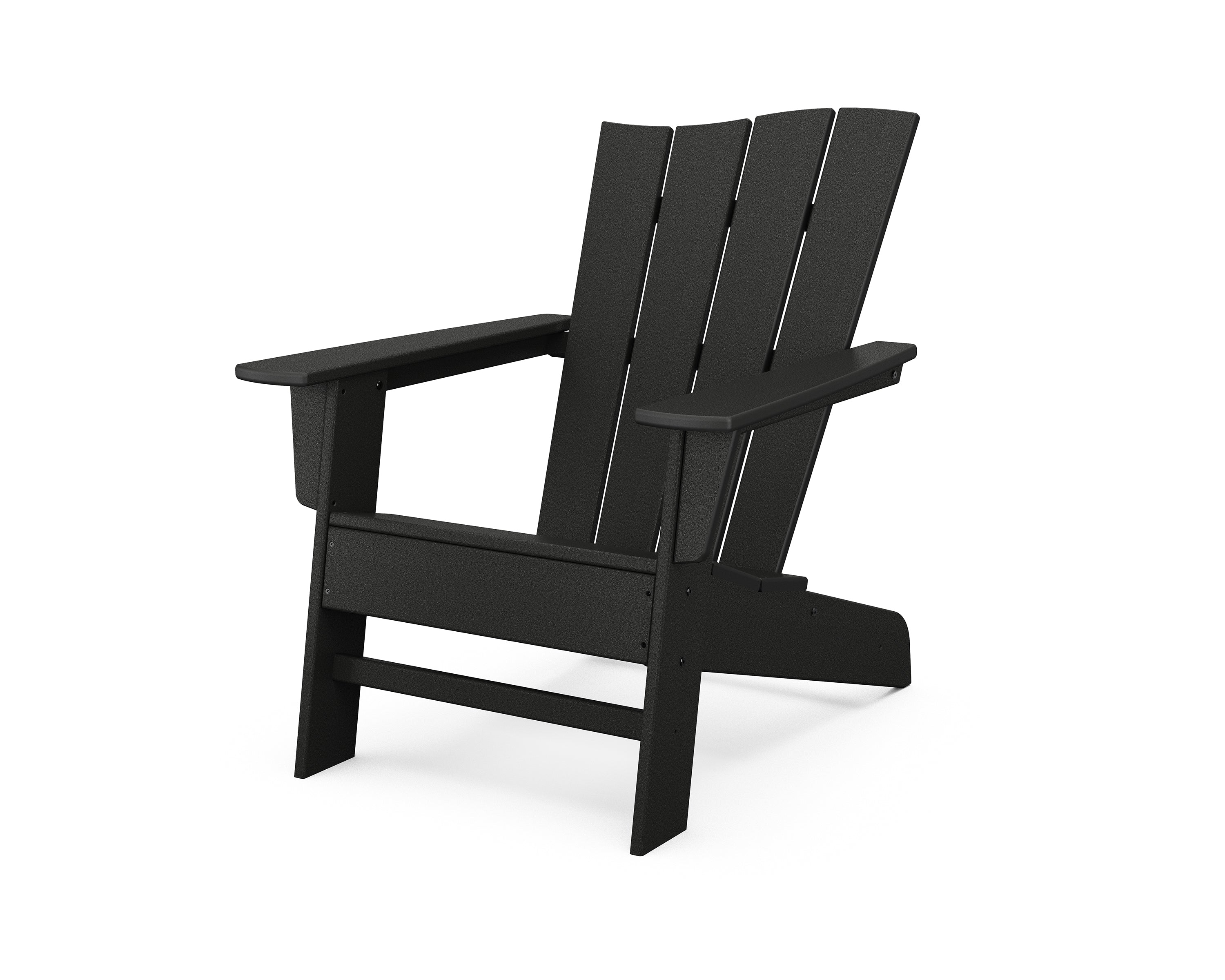 POLYWOOD The Wave Chair Right in Black