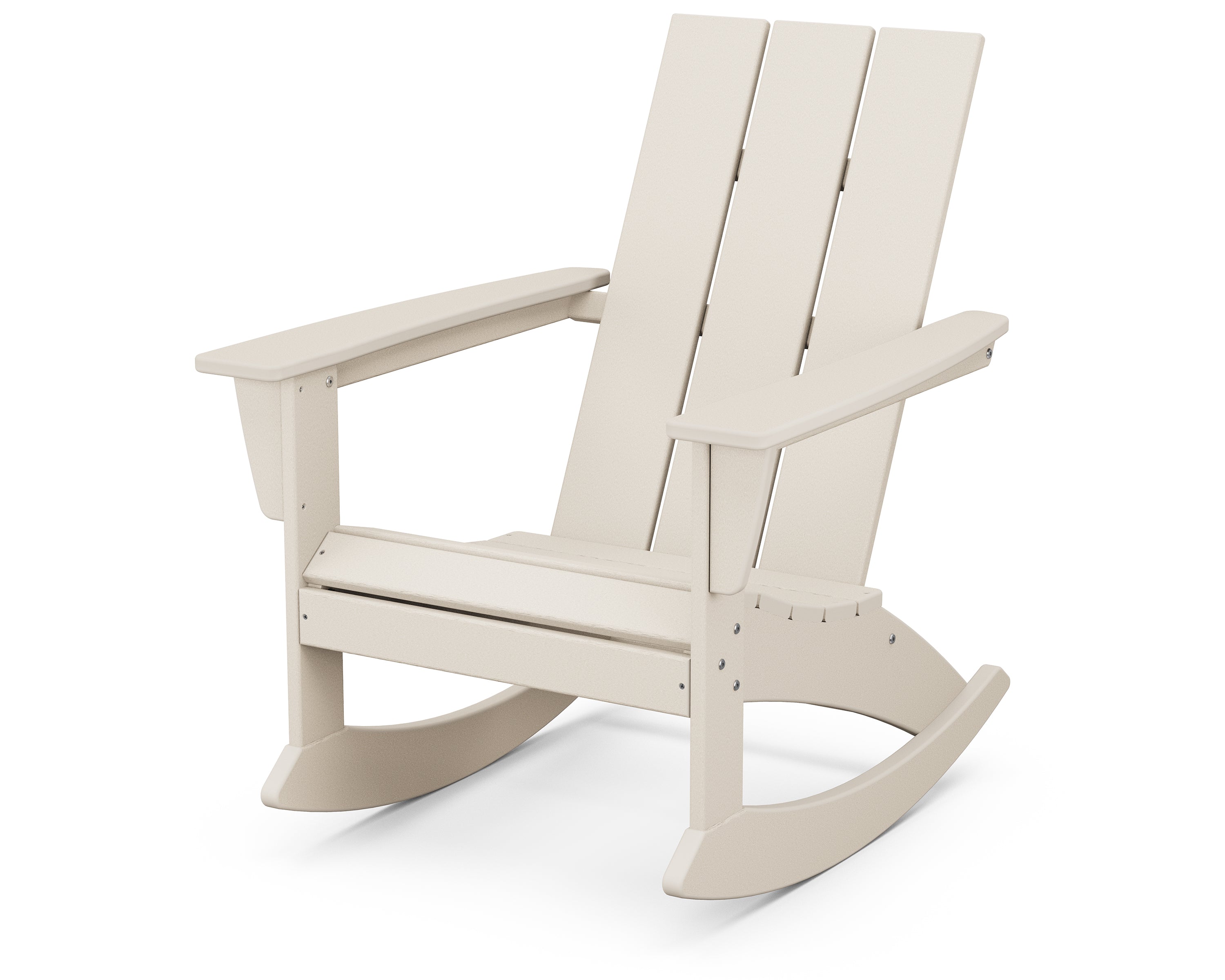 POLYWOOD® Modern Adirondack Rocking Chair in Sand