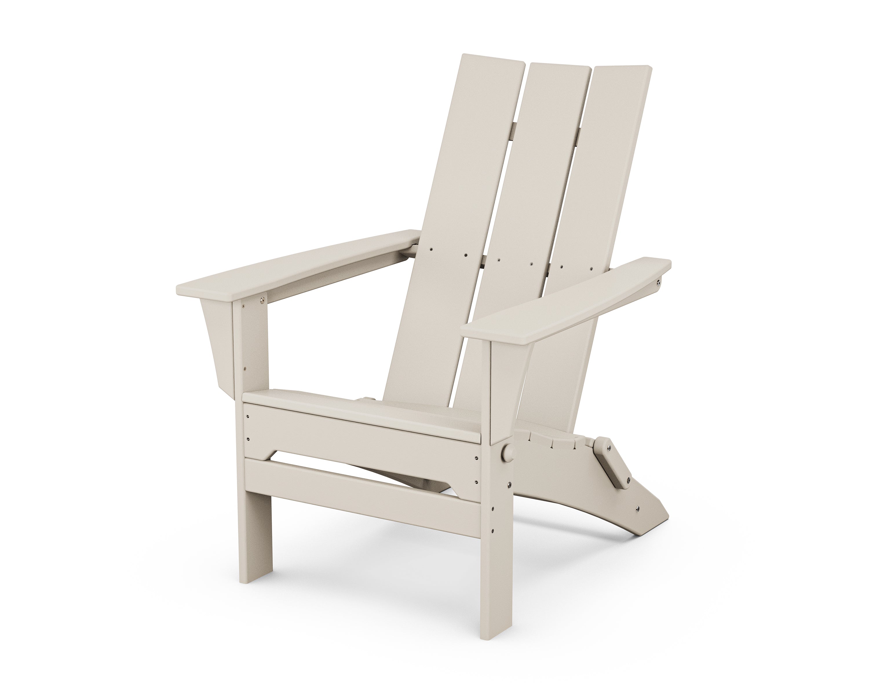 POLYWOOD Modern Folding Adirondack in Sand