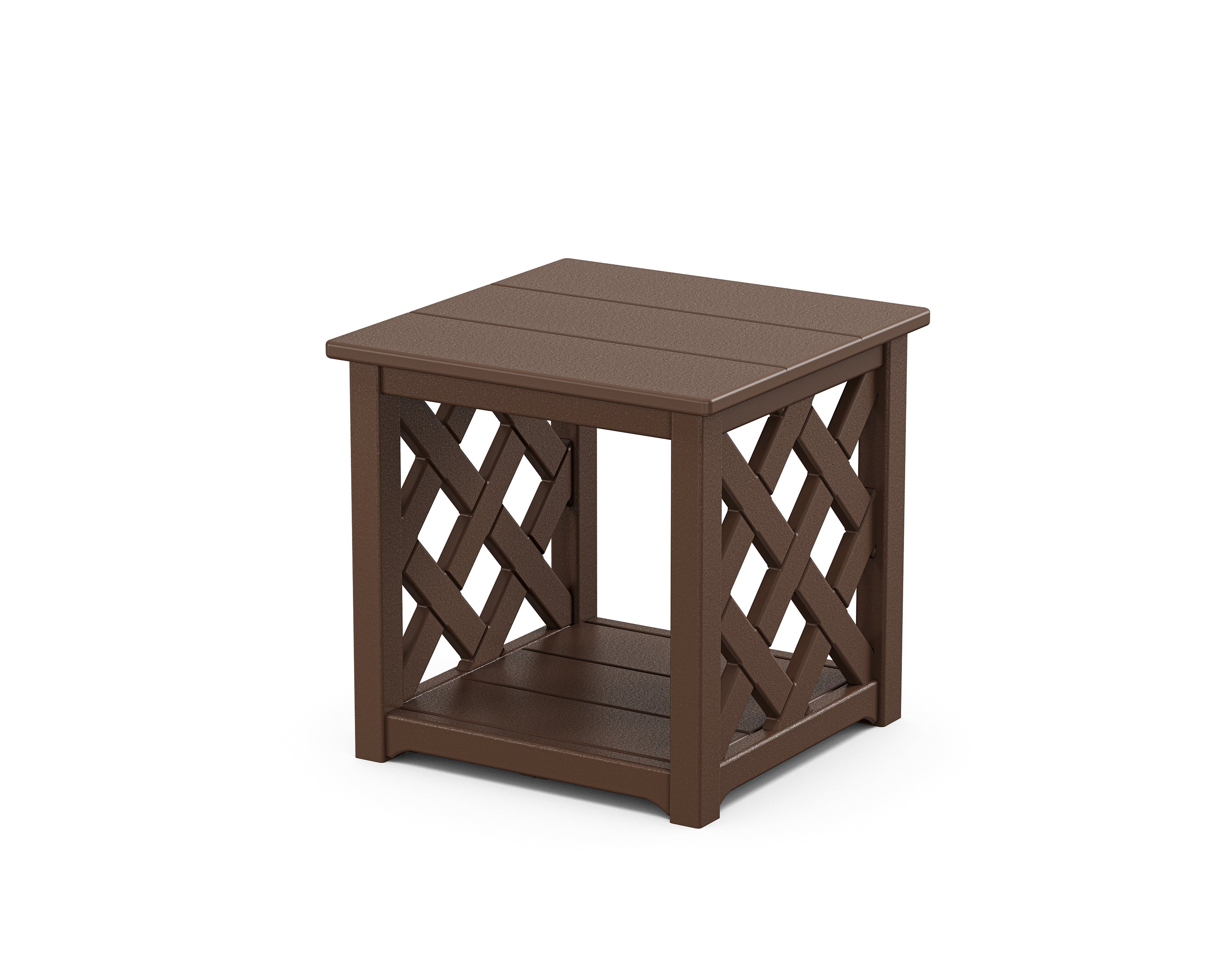 Country Living Wovendale Accent Table in Mahogany