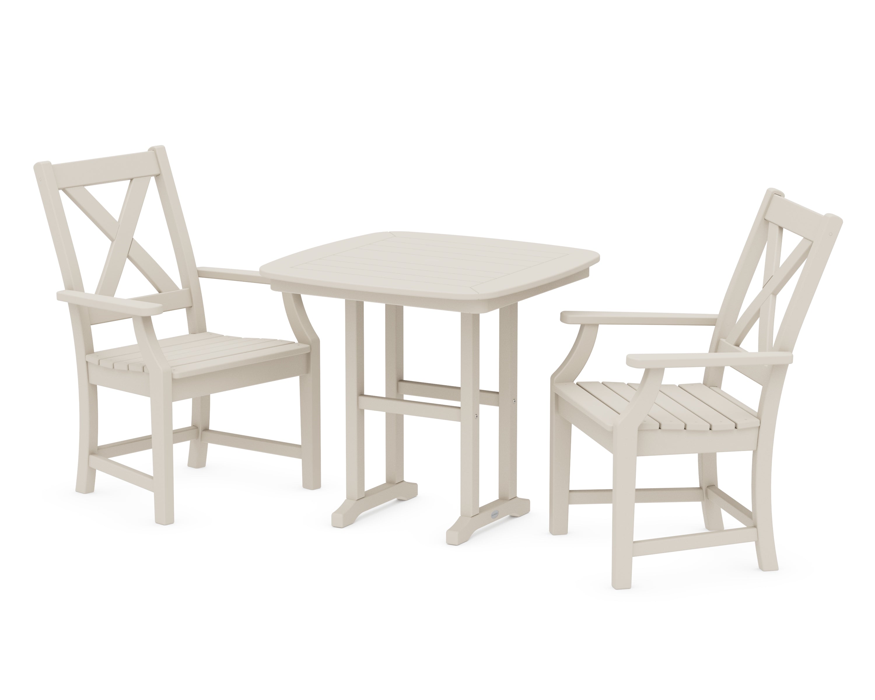 POLYWOOD Braxton 3-Piece Dining Set in Sand