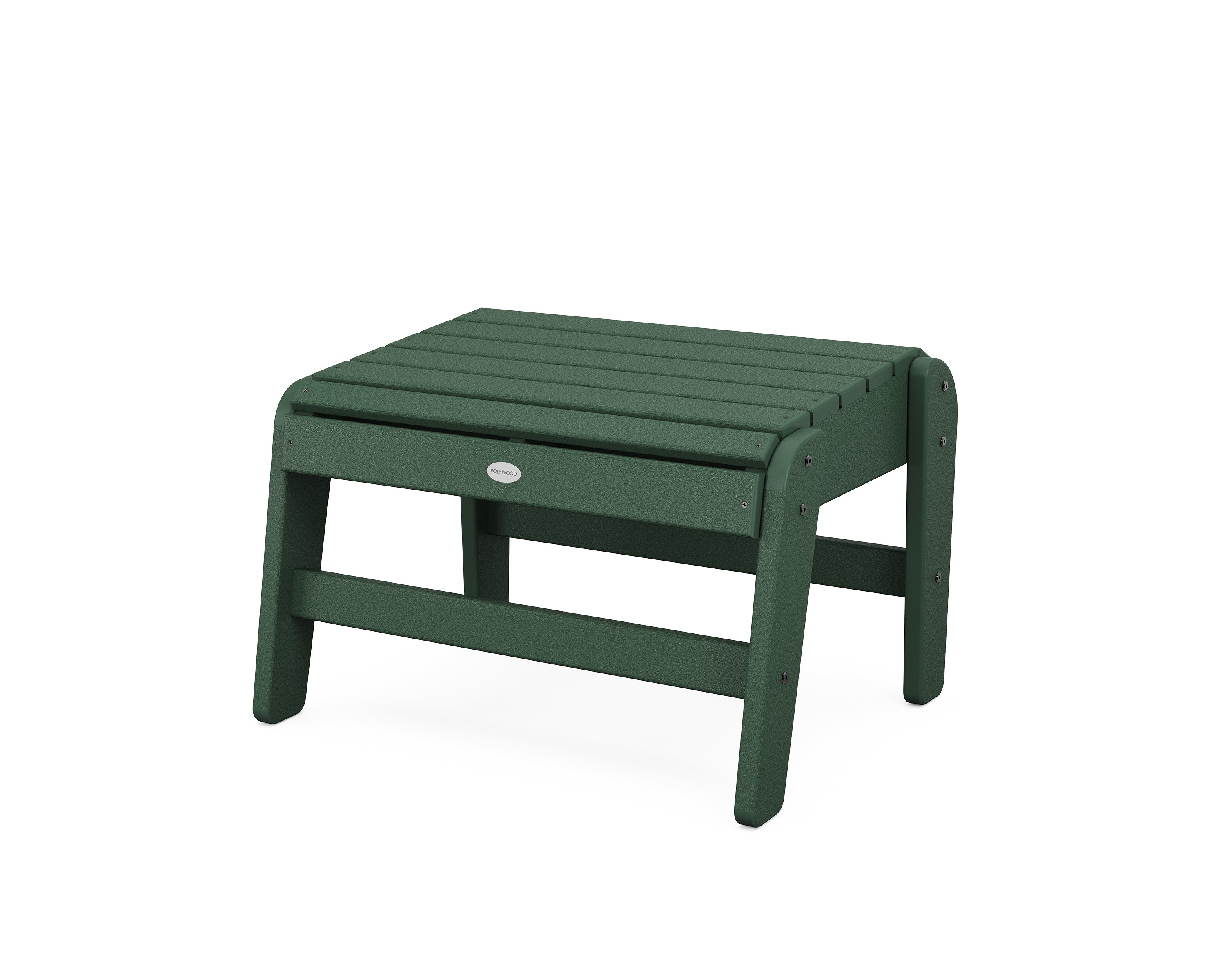 POLYWOOD Grand Upright Adirondack Ottoman in Green
