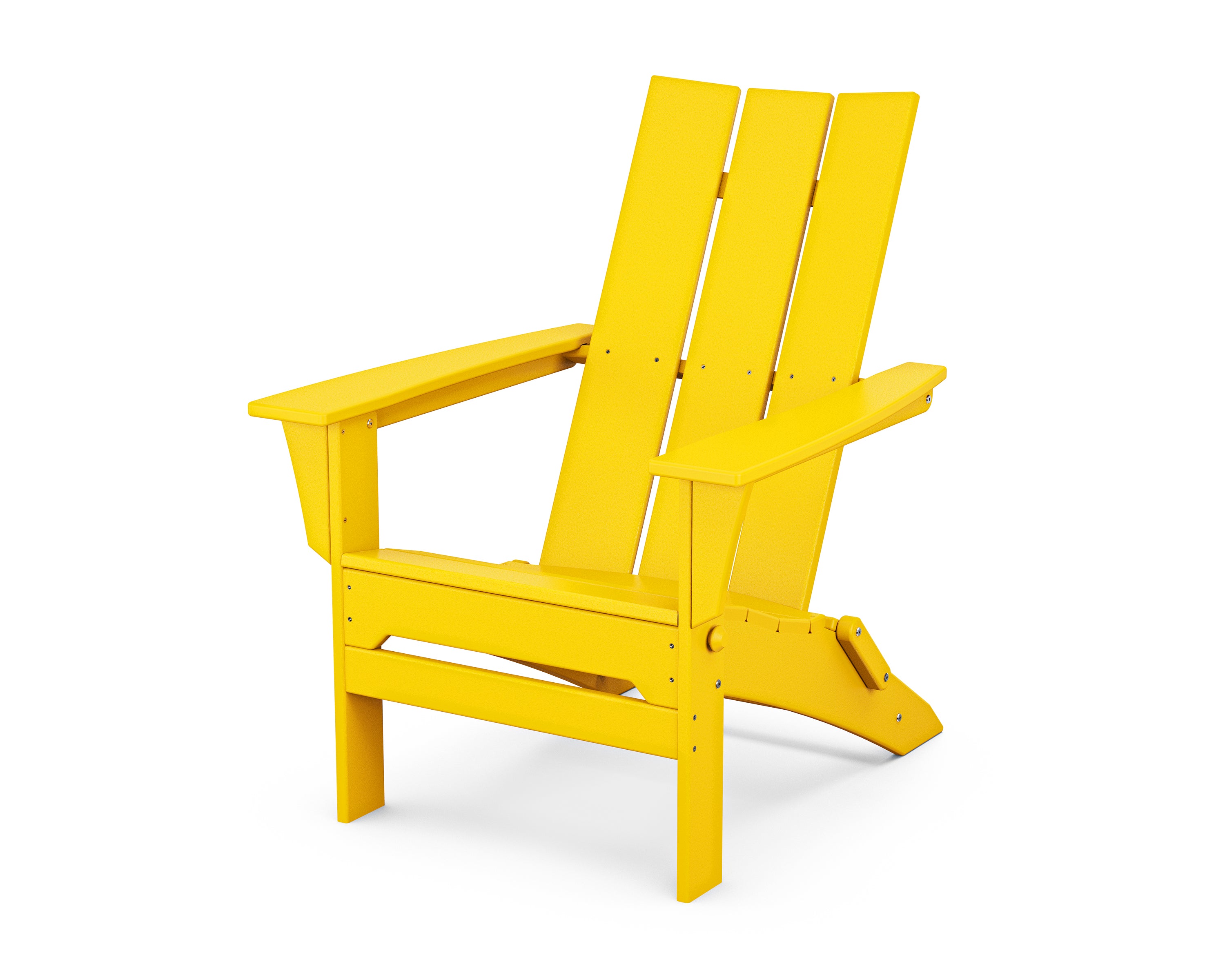 POLYWOOD Modern Folding Adirondack in Lemon