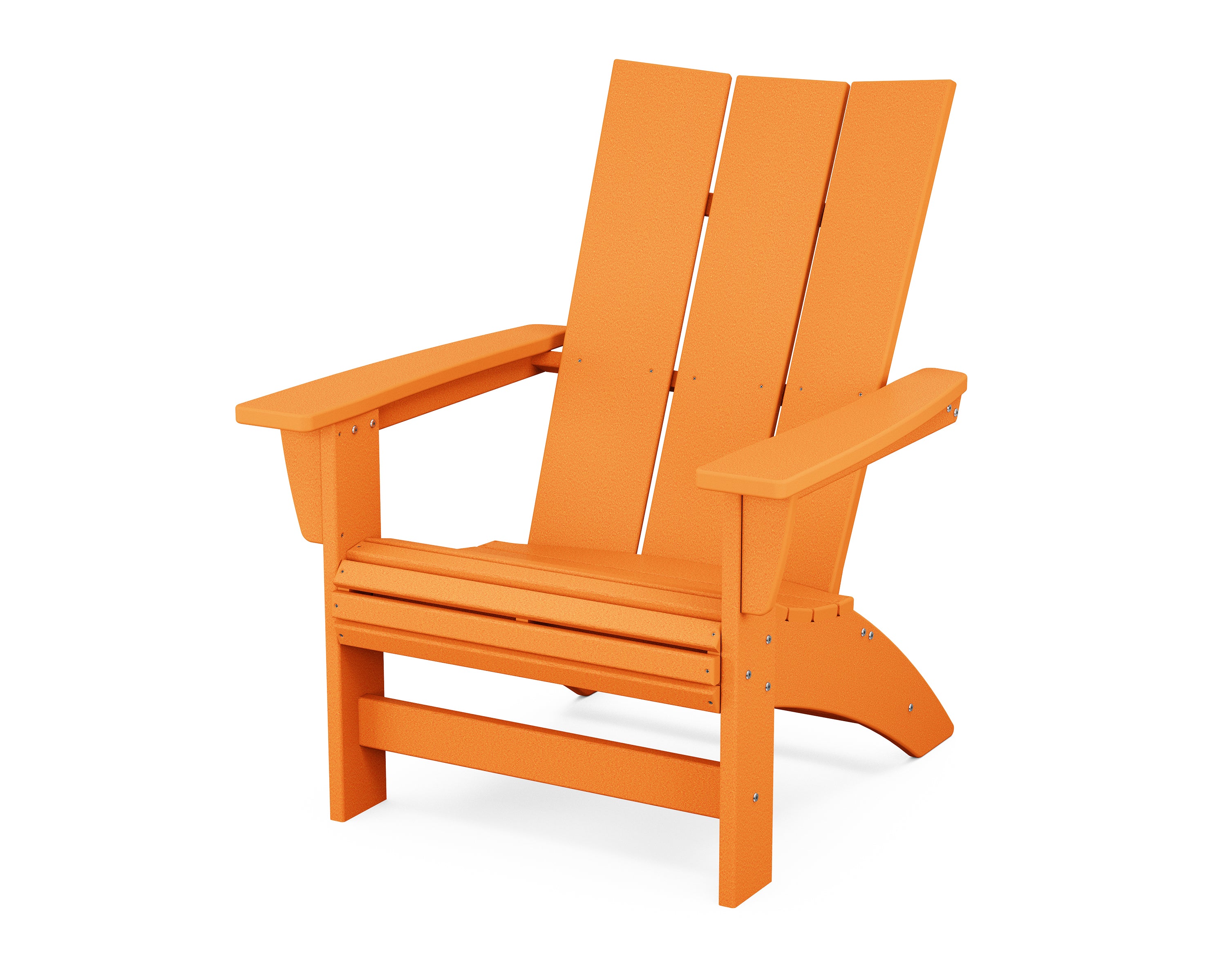 POLYWOOD Modern Grand Adirondack Chair in Tangerine