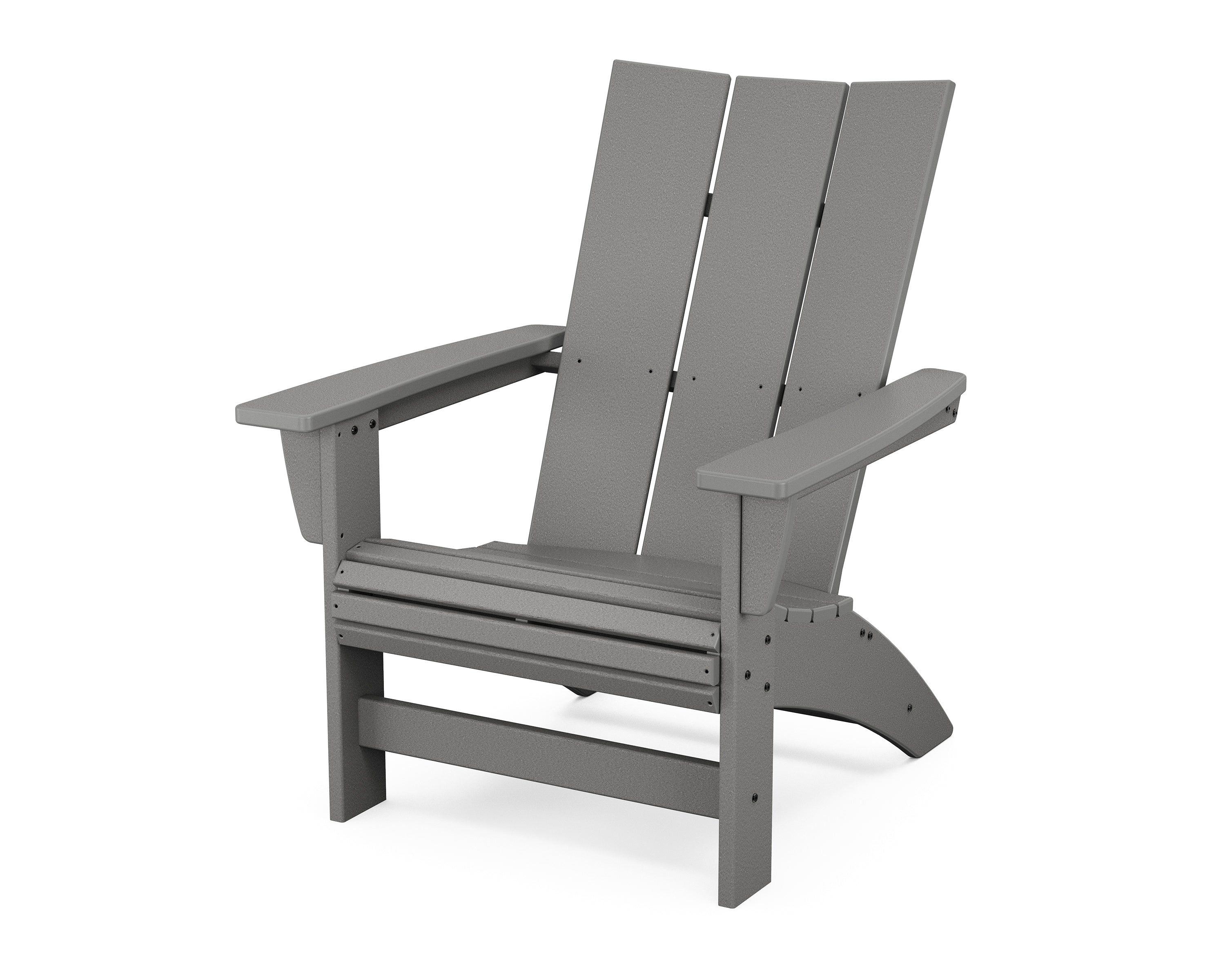 POLYWOOD Modern Grand Adirondack Chair in Slate Grey