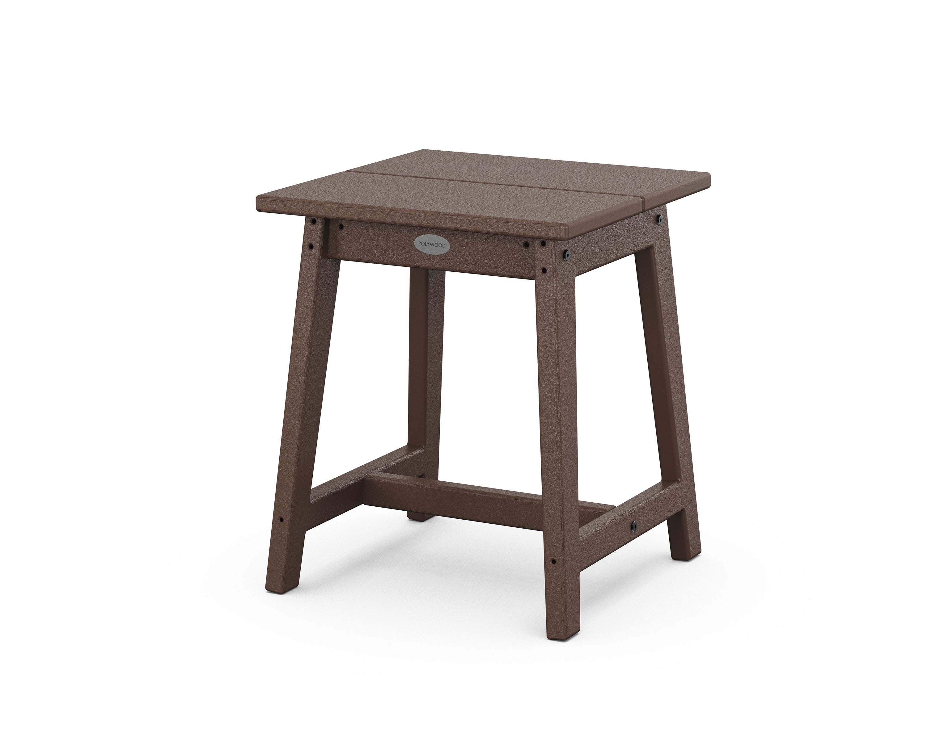 POLYWOOD Studio Side Table  in Mahogany