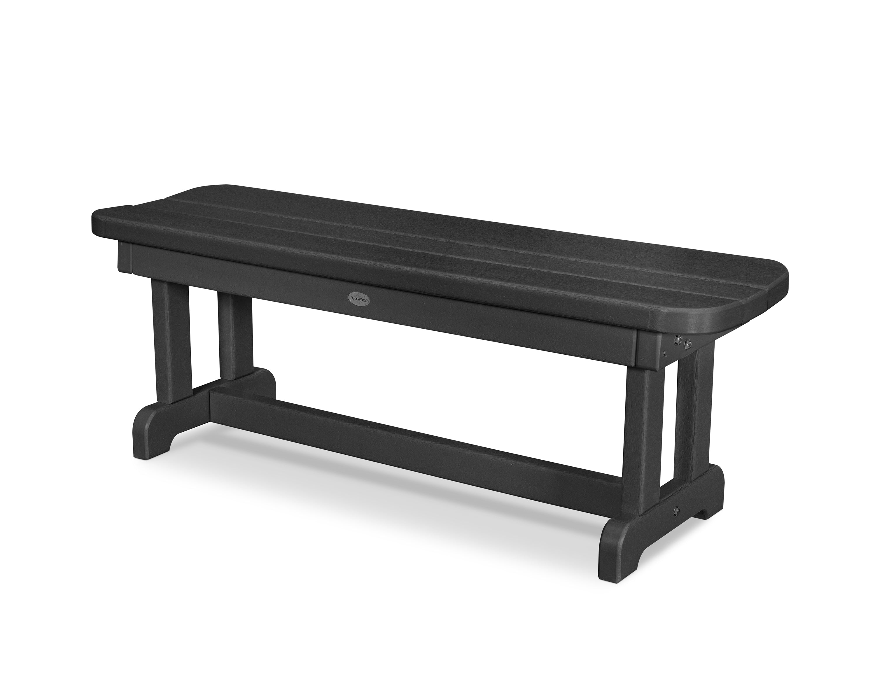 POLYWOOD® Park 48" Backless Bench in Black