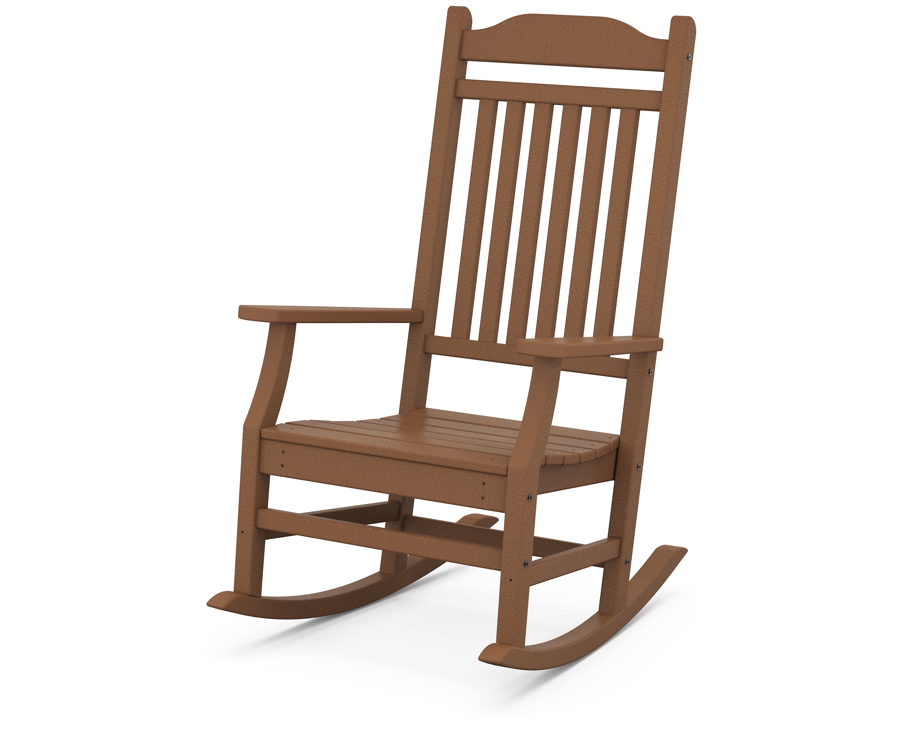 POLYWOOD Country Living Rocking Chair in Teak