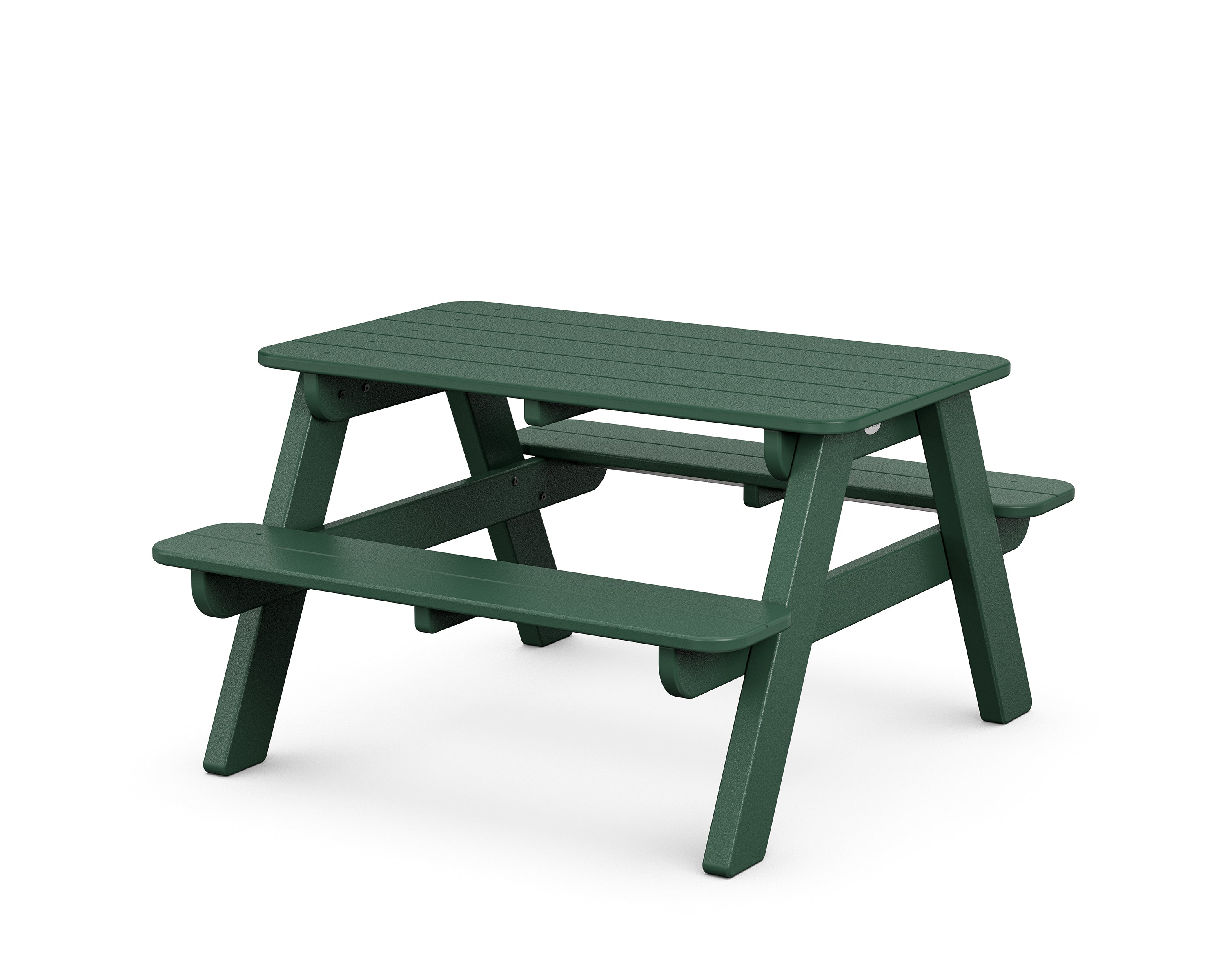 POLYWOOD Kids Outdoor Picnic Table in Green