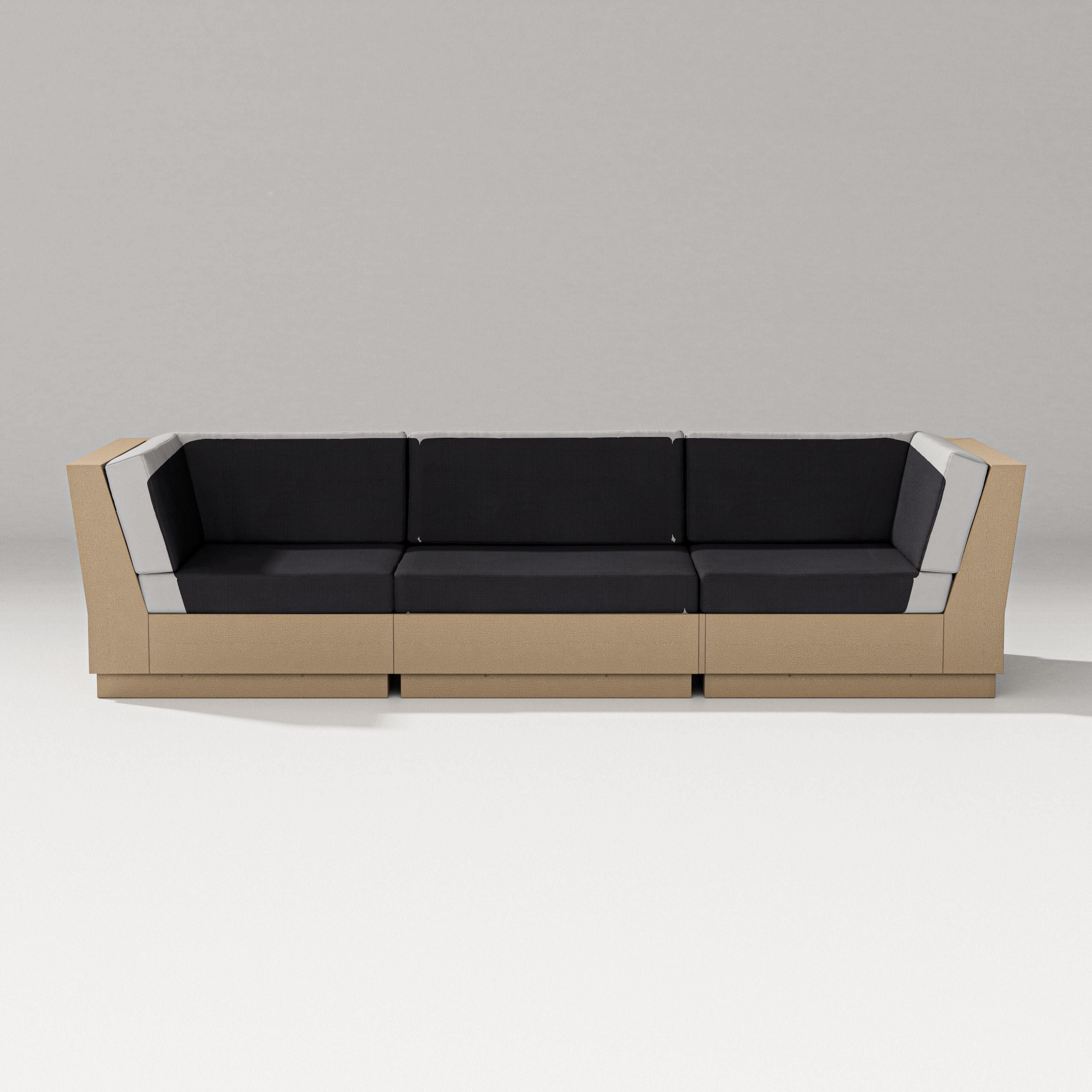 PW Designer Series Elevate Sofa Sectional in Vintage Sahara / Midnight Linen