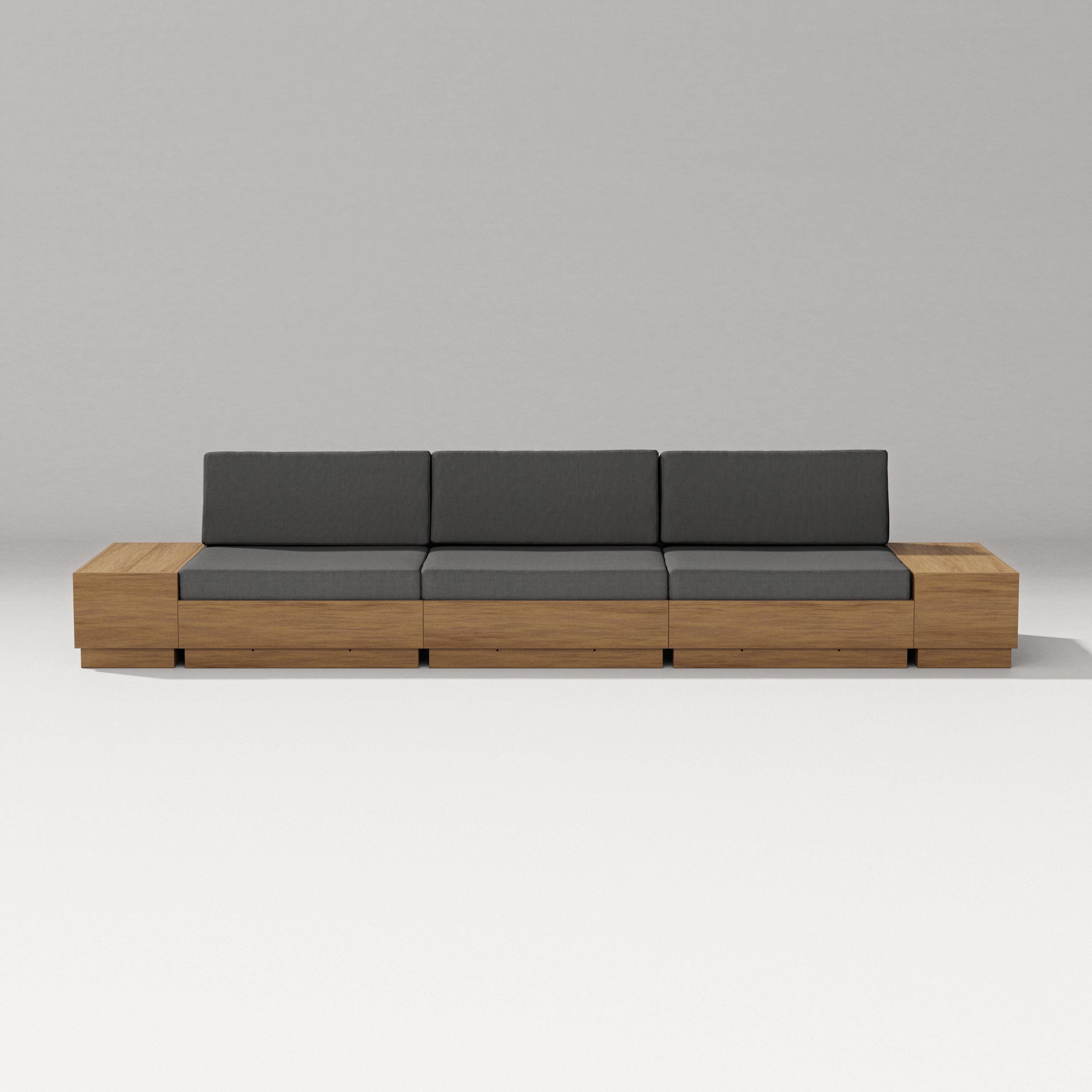 PW Designer Series Elevate Straight Sectional in Natural / Spectrum Carbon