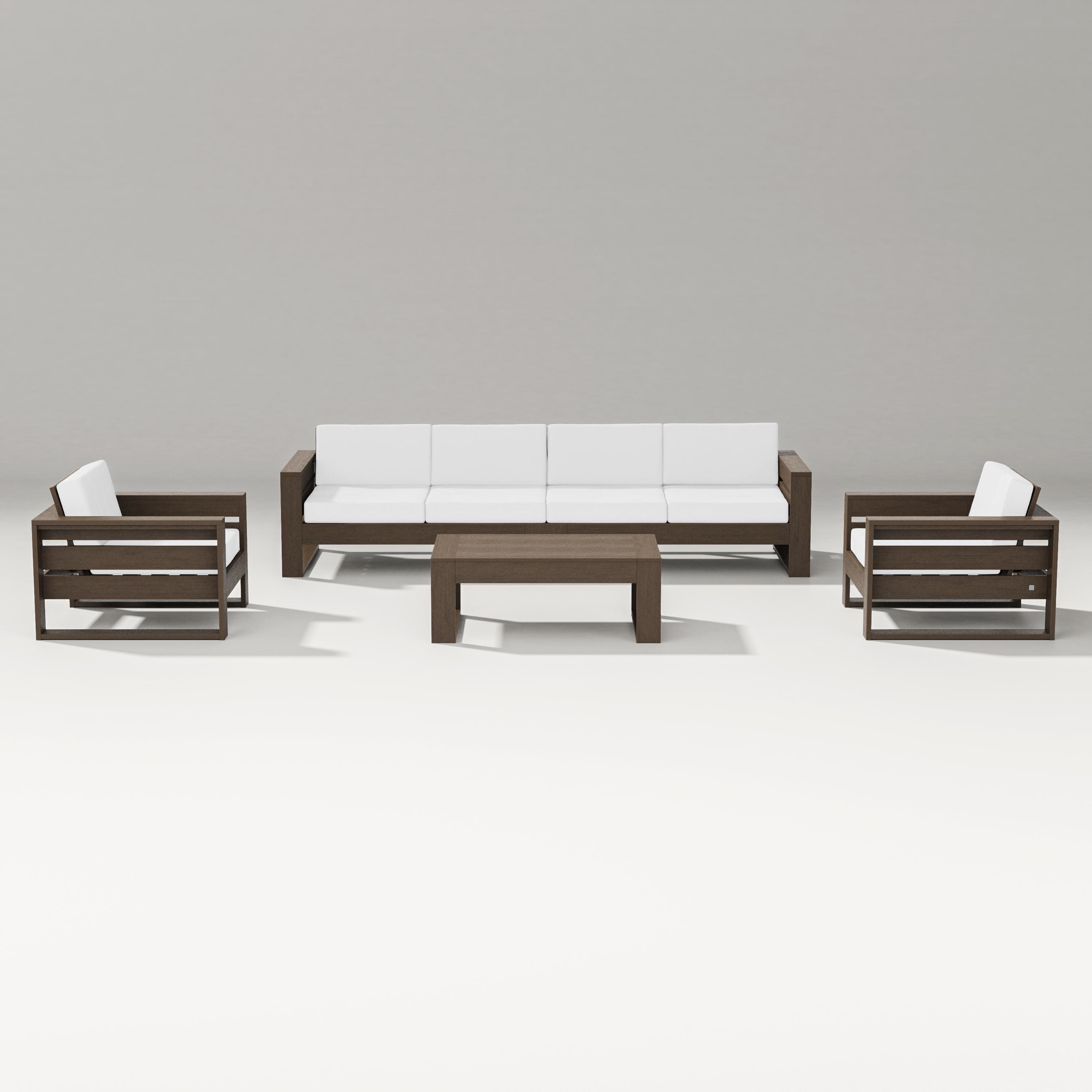 PW Designer Series Latitude 5-Piece Lounge Sofa Set in Kona / Natural